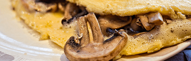 Омлет с грибами — рецепт приготовления с фото