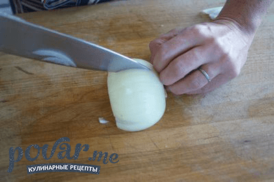 Как резать лук кубиком
