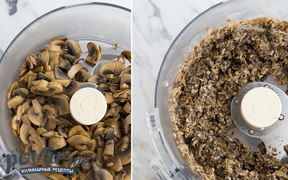 Куриные котлеты с грибами - рецепт приготовления с фото