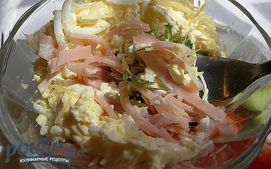 Салат из печени трески — рецепт приготовления с фото