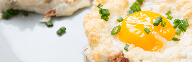 Воздушная яичница — рецепт приготовления с фото
