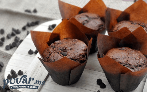 Шоколадные маффины — пошаговый рецепт с фото