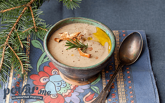 Суп-пюре из шампиньонов — подробный рецепт с фото