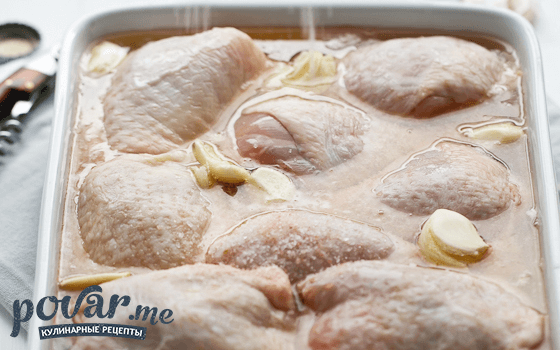 Жареная курица с грибным соусом — рецепт приготовления с фото