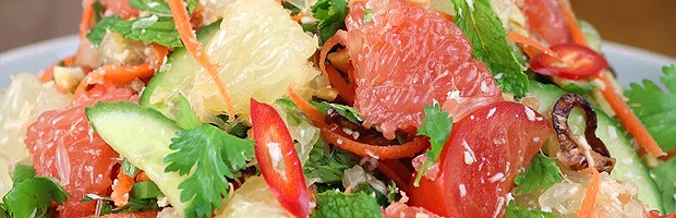 Салат с грейпфрутом: рецепт приготовления с фото | Как приготовить тайский салат с грейпфрутом и креветками