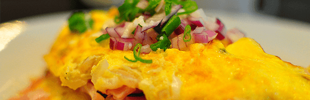 Омлет с сыром и зеленью — рецепт приготовления с фото