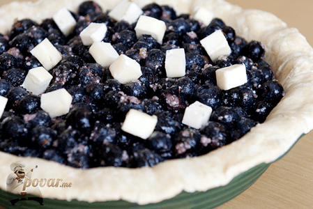 Пирог с черникой — Рецепт приготовления с фото
