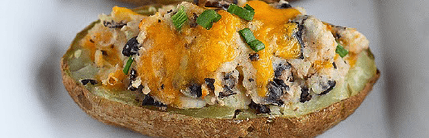 Картофельные лодочки с начинкой — рецепт приготовления с фото