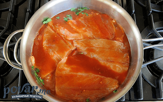 Рыба в томате - рецепт с фото