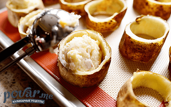 Фаршированный картофель — рецепт приготовления с фото