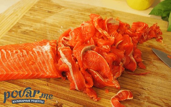 Карпаччо из лосося - рецепт приготовления с фото