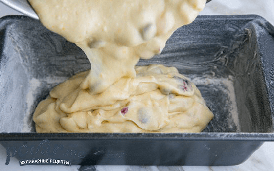 Кекс с изюмом - рецепт приготовления с фото