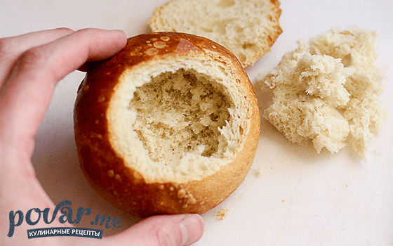 Яичница в хлебе — рецепт приготовления с фото