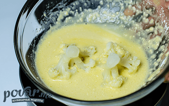 Цветная капуста в кляре — рецепт приготовления с фото