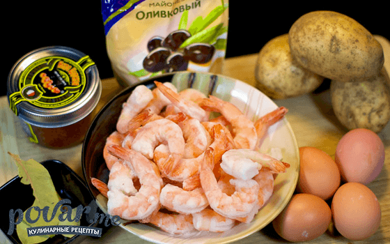 Салат с креветками — рецепт приготовления с фото