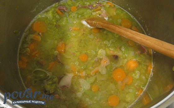 Гороховый суп — рецепт приготовления с фото