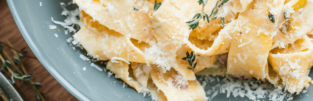 Паста с беконом и сыром — рецепт приготовления с фото