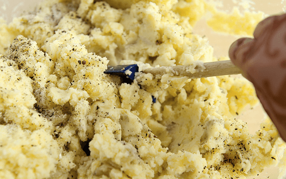 Толченая картошка - рецепт приготовления с фото