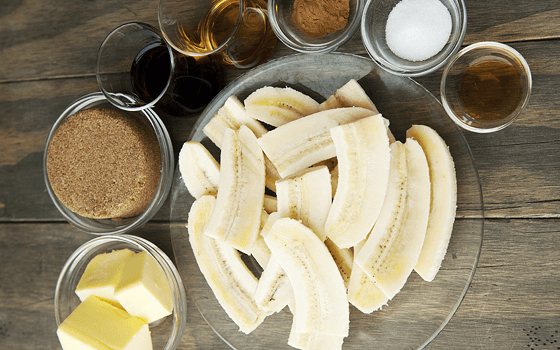 Жаренные бананы - рецепт приготовления с фото