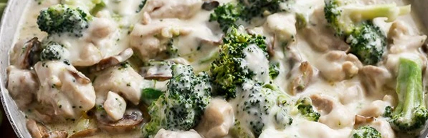 Курица и грибы в сливочно-винном соусе - рецепт приготовления с фото